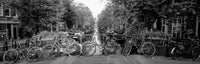 Bicycles on Bridge Over Canal Fine Art Print - Amsterdam
