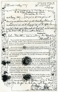 Historical Note Detailing the Franklin Expedition by Admiral McClintock - Fine Art Print