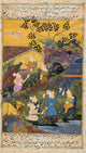 17th Century Persian Manuscript Drinking Party Fine Art Print