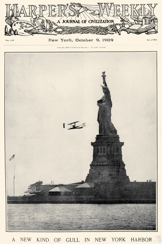 Statue of Liberty 1909 Fine Art Print - Harper's Weekly Cover
