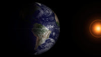 View of Earth at Its Equinox Fine Art Print by Stocktrek Images