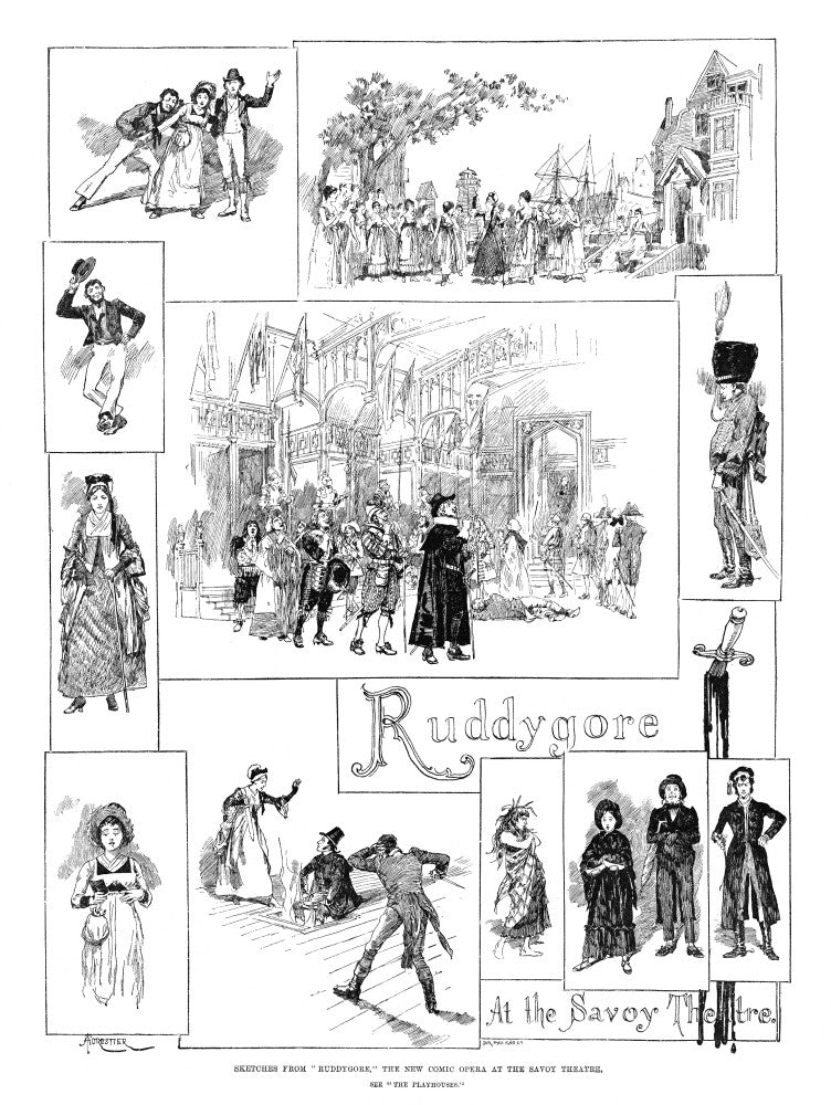 Scenes from the Comic Opera 'Ruddygore' Fine Art Print