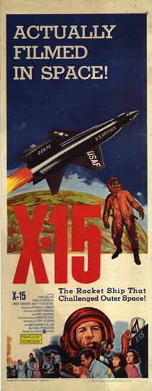 X-15 Movie Poster - 11x17 Print Ready for Framing