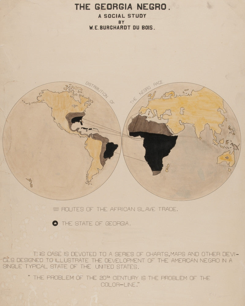 Slave Trade Diagram Fine Art Print by W.E.B. Du Bois, 1900