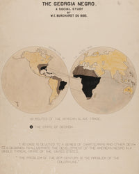 Slave Trade Diagram Fine Art Print by W.E.B. Du Bois, 1900
