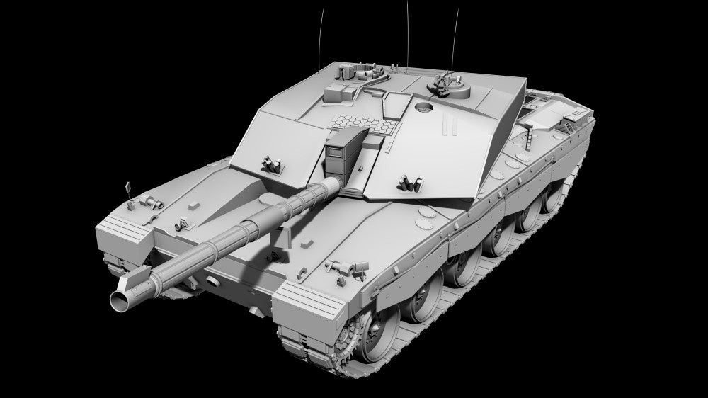 Challenger II Tank Clay Render Fine Art Print