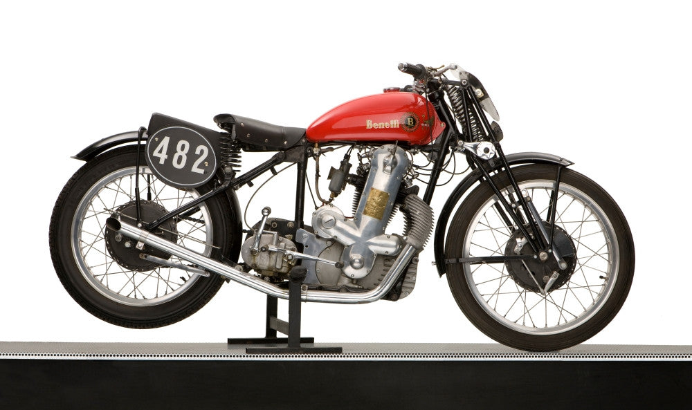 1938 Benelli 250cc Motorcycle Fine Art Print - Vintage Style