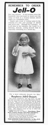 Jell-O Advertisement Fine Art Print - 1905 American Magazine Print by Granger Collection