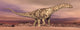 Large Argentinosaurus Dinosaur Walking in the Desert Poster Print