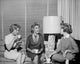 Three Young Women Enjoying Coffee Fine Art Print