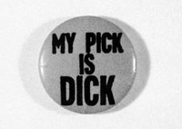 1960 Presidential Campaign Button Poster Print - Nixon Support