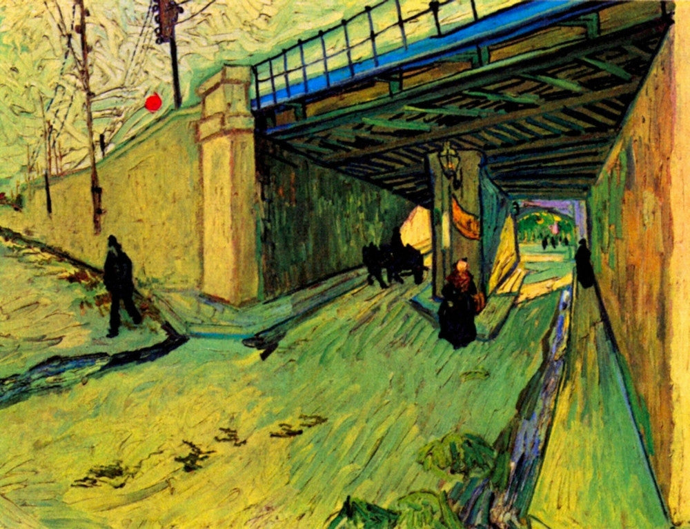 The Railway Bridge over Avenue Montmajour, Arles Fine Art Print