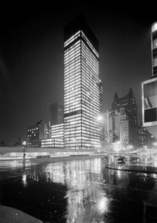 New York City Seagram Building Night Fine Art Print