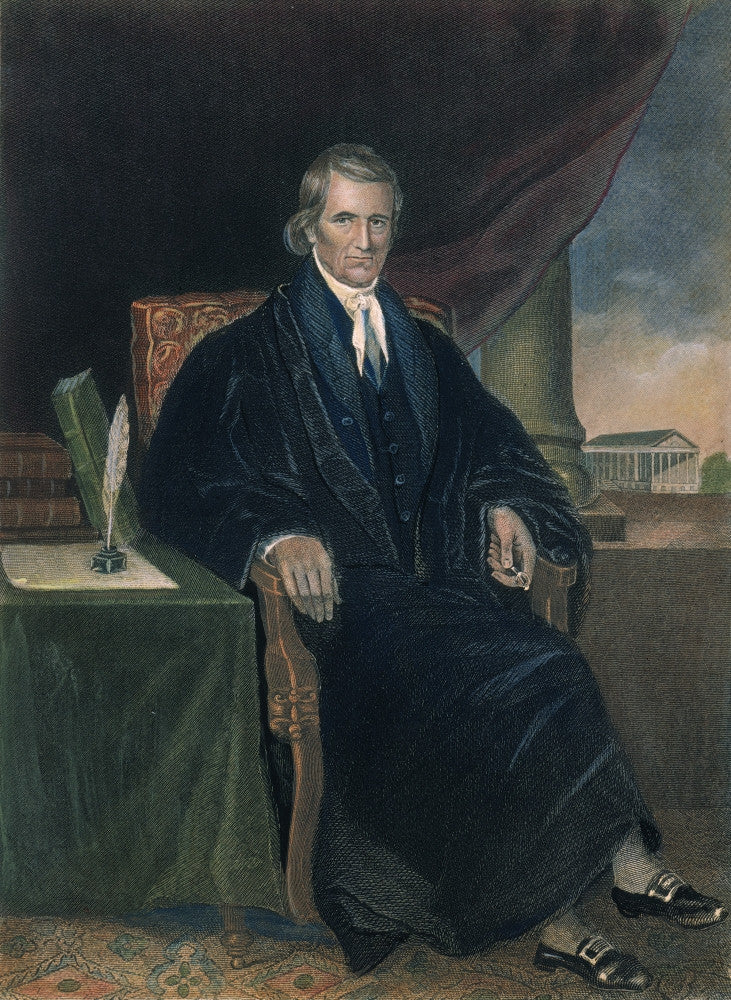 John Marshall Supreme Court Engraving Poster Print by Granger Collection