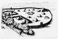 North Carolina Town Creek Indian Mound Aerial View Poster Print
