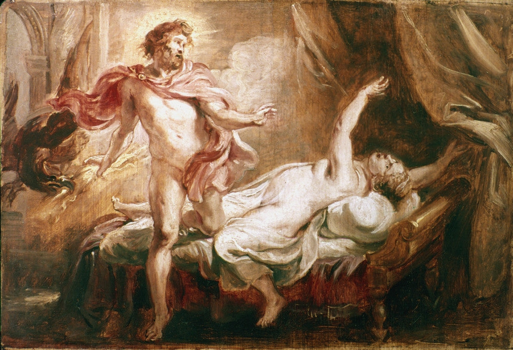 Jupiter and Semele Oil Sketch Fine Art Print by Peter Paul Rubens