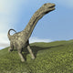 Argentinosaurus Dinosaur Walking on Grass Fine Art Print