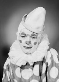 Studio Portrait of Sad Clown Fine Art Print - Multiple Sizes