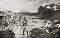 United States Troops Landing at Cienfuegos Fine Art Print by Ken Welsh