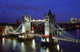 Cityscape Fine Art Print of Tower Bridge and London Skyline at Night