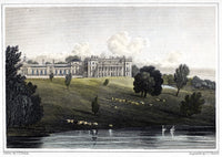 Bowood Park and House Fine Art Print - 19th Century Engraving