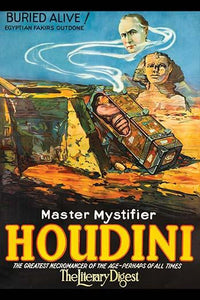 Houdini in Ancient Egypt Coffin Bear the Sphinx Poster Print