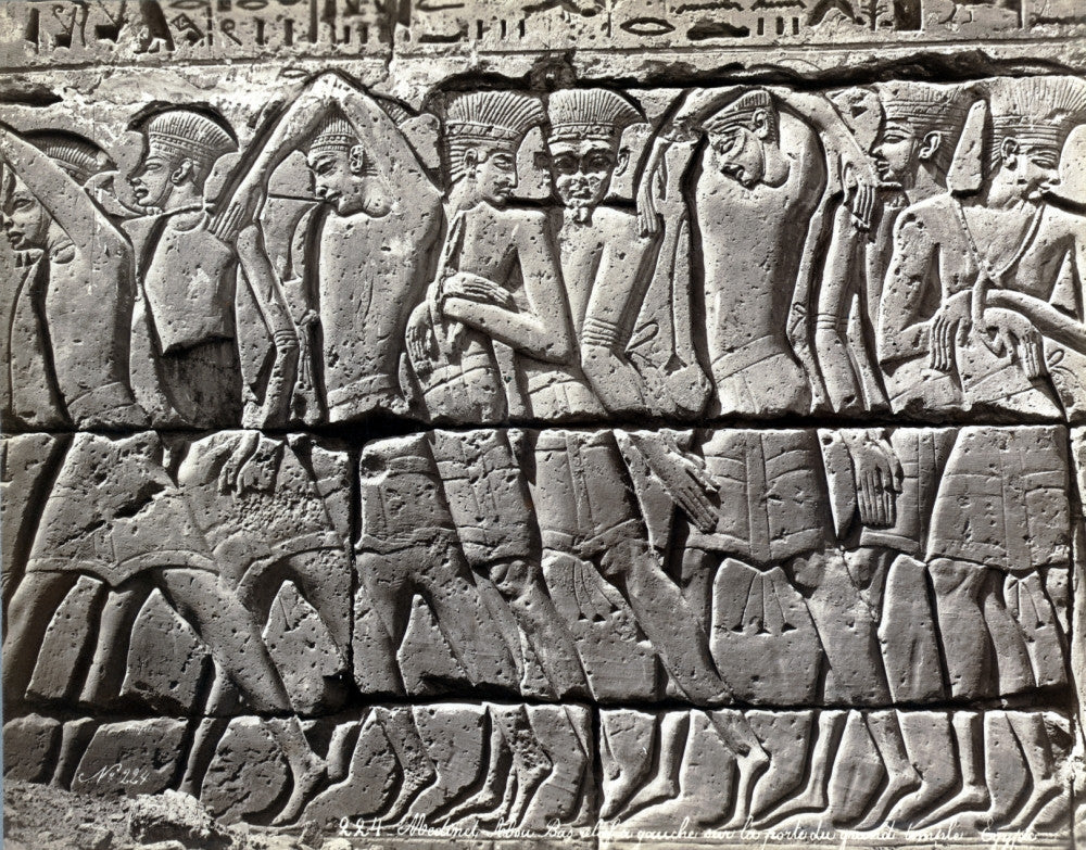 Medinet Habu Temple Relief Photograph - Late 19th Century