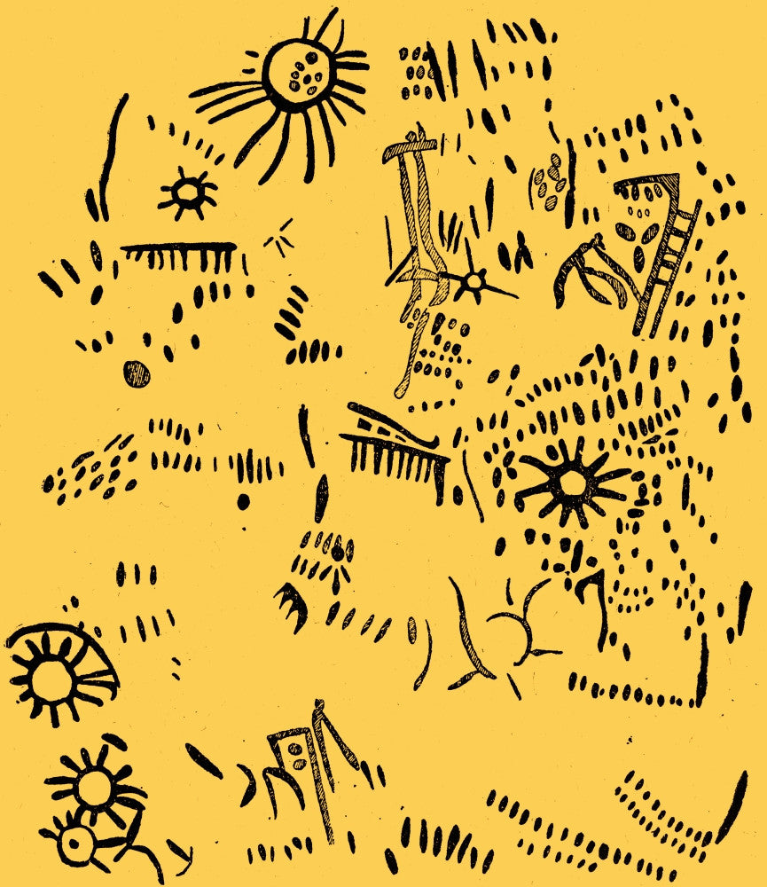 Neolithic Representation of Solar Symbols Fine Art Print by Science Source