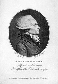 Maximilien Robespierre French Revolution Engraving Poster Print