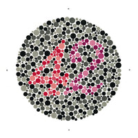 Ishihara Color Blindness Test Fine Art Print by Science Source