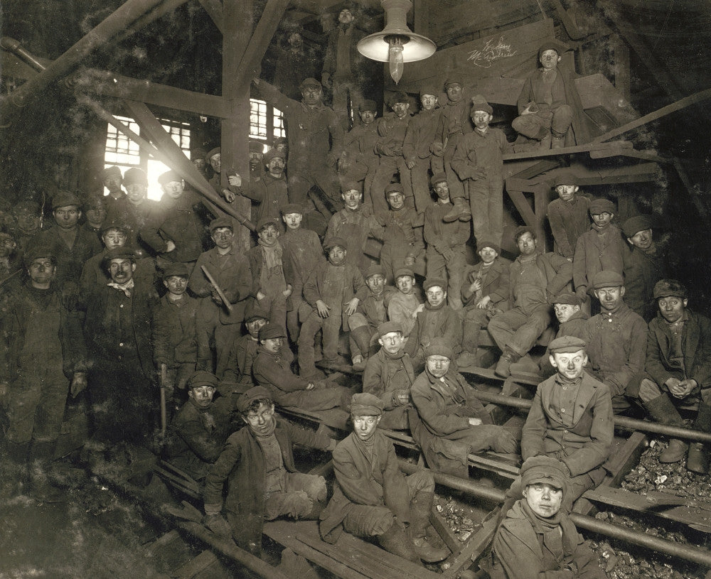 Breaker Boys Fine Art Print by Lewis W. Hine - 1911