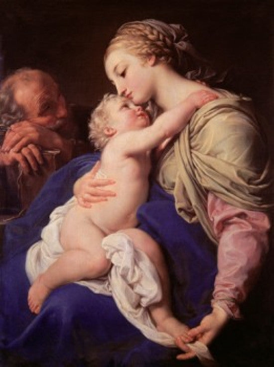 The Holy Family Fine Art Print by Pompeo Giralamo Batoni