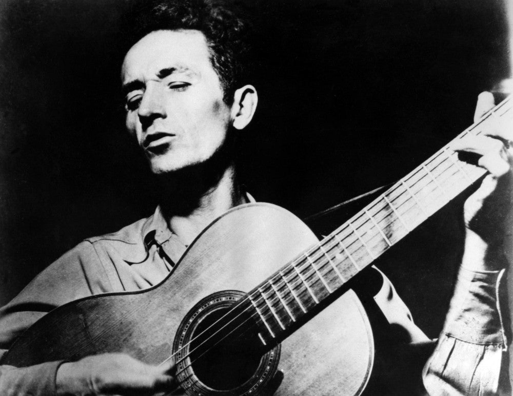 Woody Guthrie American Folk Singer Undated Photograph Poster Print