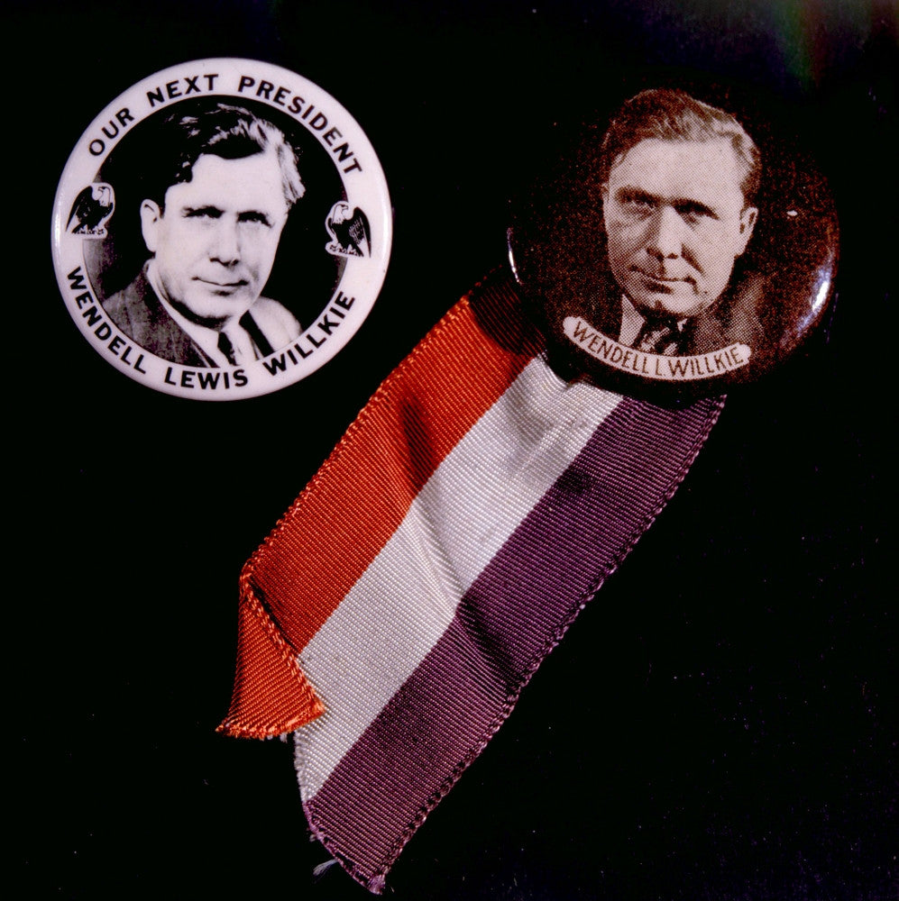 Campaign Buttons Poster Print from the 1940 Presidential Campaign