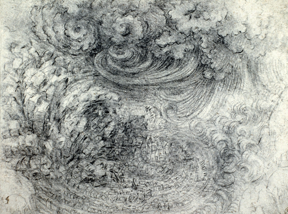 Da Vinci: The Deluge Fine Art Print by Leonardo Da Vinci