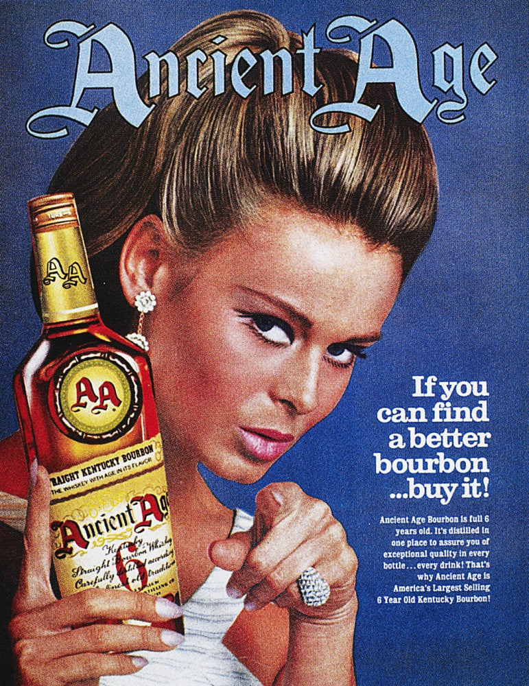 Ancient Age Kentucky Bourbon Advertisement Poster Print, 1967