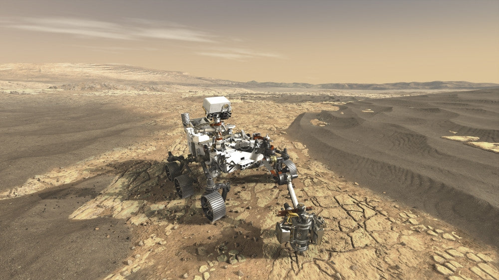 NASA Mars 2020 Rover Fine Art Print by Stocktrek Images