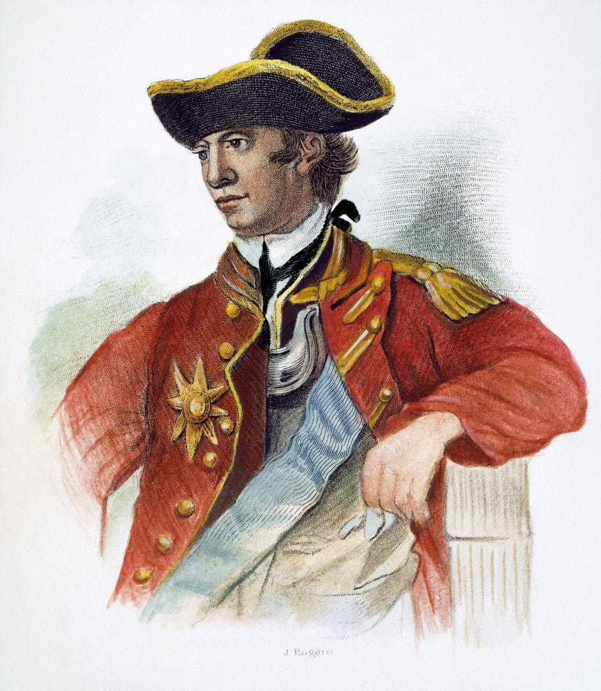 Sir William Howe Stipple Engraving Fine Art Print | Granger Collection