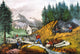 California Gold Mining Lithograph Print by Currier & Ives, 1871