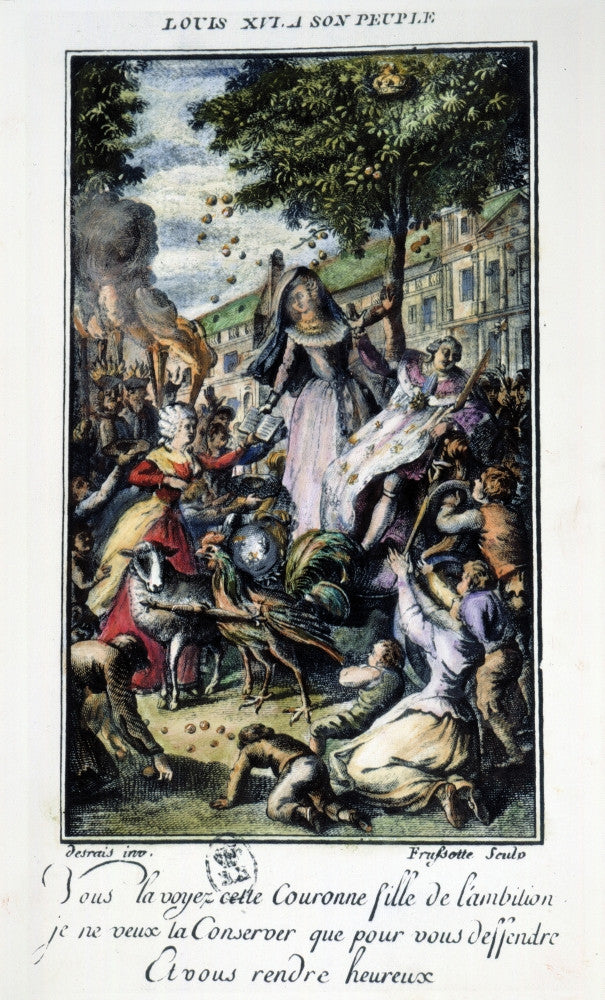 Marie-Olympe De Gouges Presenting Her Declaration Fine Art Print