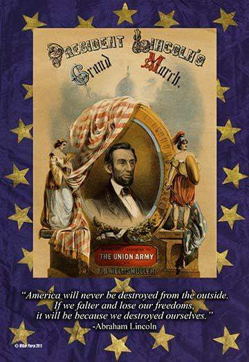 America Will Never Be Destroyed Fine Art Print by Wilbur Pierce
