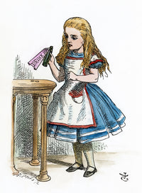 Alice in Wonderland 'Drink Me' Illustration Fine Art Print by John Tenniel