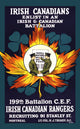 Irish Canadians Enlistment Poster - 199th Battalion C.E.F. by Nutter