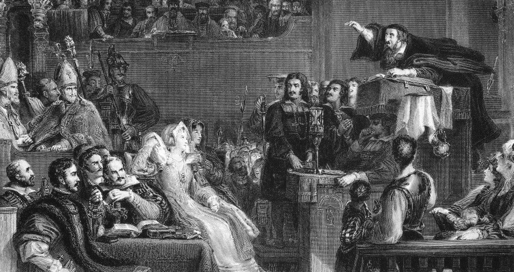 John Knox Preaching Steel Engraving Fine Art Print by Sir David Wilkie