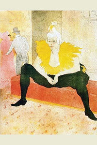 Sitting Clown Fine Art Print by Toulouse-Lautrec