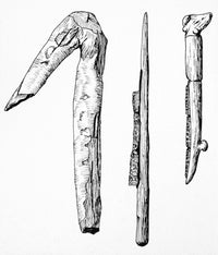Ancient Farming Tools Fine Art Print by Granger Collection