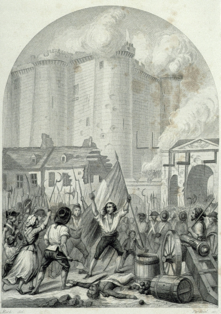 French Revolution: Storming of the Bastille Poster Print (1789)