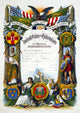 Order of Hibernians Certificate Membership Lithograph Print