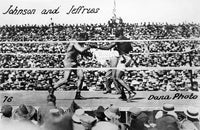 Johnson vs. Jeffries 1910 Boxing Match Fine Art Print
