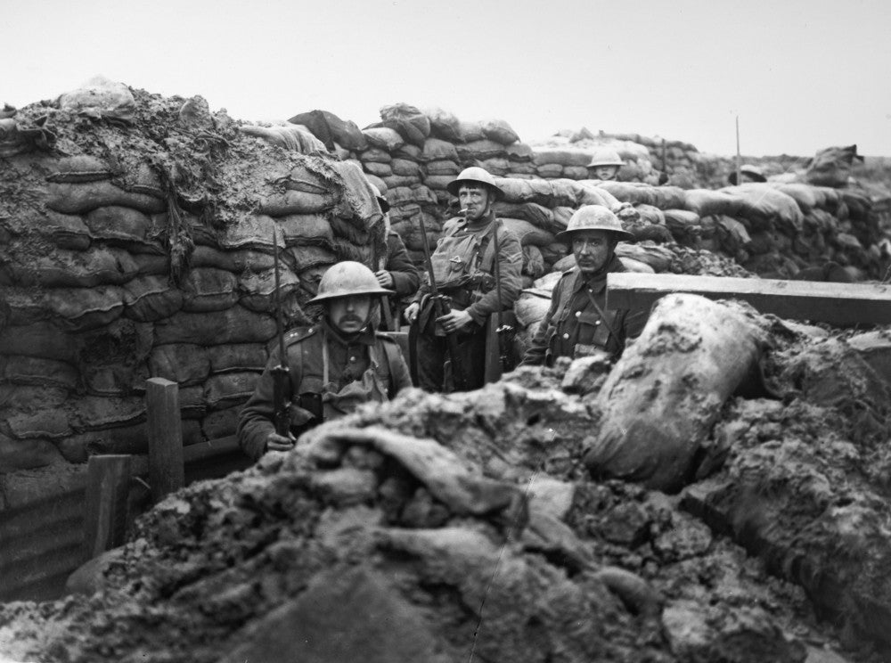 World War I Communication Trench Fine Art Print by Granger Collection